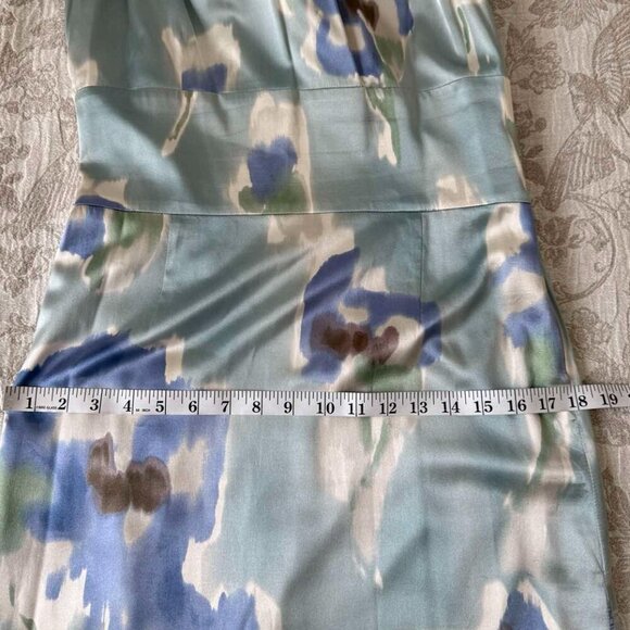 Ann Taylor  Multicolor Silk Strappy Sleeveless Dress Wedding Summer size 8 - Picture 11 of 15